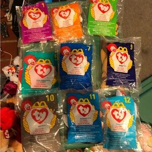 Vintage Y2K Happy Meal Toys McDonalds TY Beanie Babies~All In Original Packaging